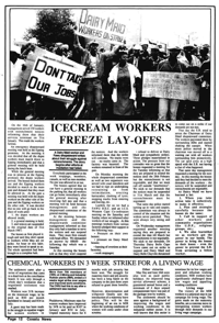 Ice cream workers freeze lay-offs