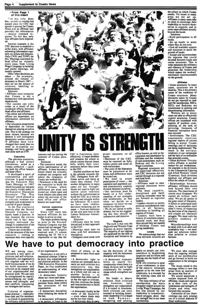 We have to put democracy into practice