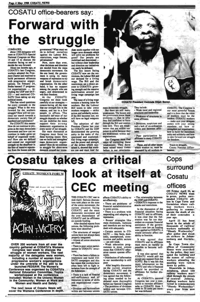 Cops surround Cosatu offices