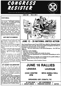 June 12 - 26 national united action