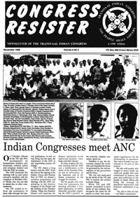 Indian congresses meet ANC