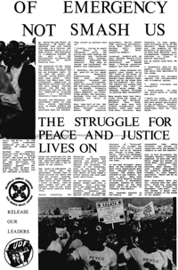 The struggle for peace and justice lives on