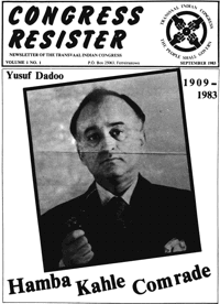Congress Resister September 1983 Volume 1 Number 1