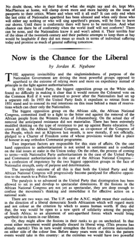 Now is the chance for the Liberal
