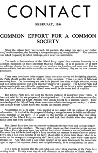 Contact February 1954