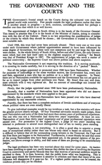 The Government and the courts