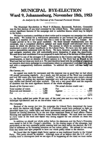 Municipal bye-election, Ward 9, Johannesburg, November 18th, 1953