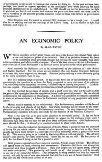 An economic policy