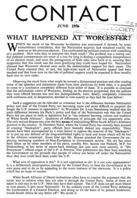 What happened at Worcester?