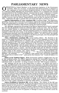 Parliamentary news