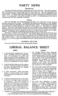 Liberal balance sheet