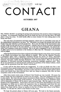 Contact October 1957