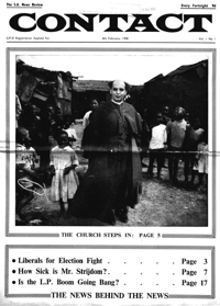 Contact Volume 1 No 1, 8 February 1958