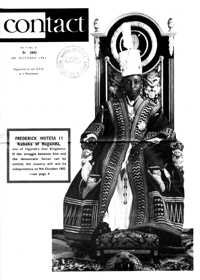 Contact Volume 4 No 21, 19 October 1961
