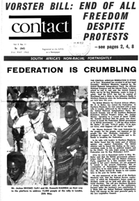 Contact Volume 5 No 11, 31 May 1962