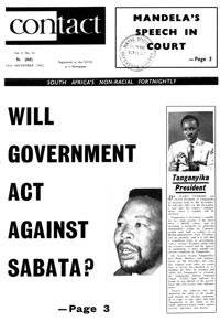 Contact Volume 5 No 23, 15 November 1962