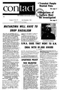 Contact Volume 6 No 25, 13 December 1963