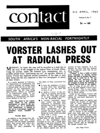Contact Volume 6 No 7, 5 April 1963