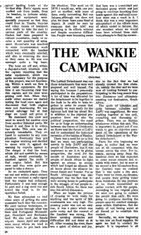 The Wankie campaign