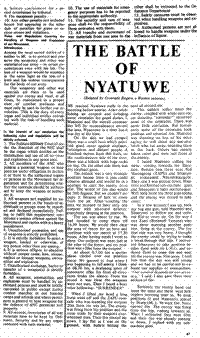 The battle of Nyatuwe