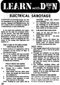 Learn with Dawn: electrical sabotage