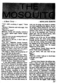 The mosquito. A short story