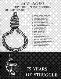Act now! Stop the racist murder of comrades
