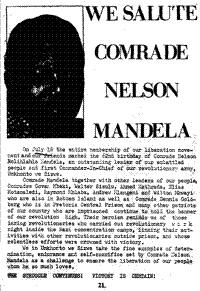 We salute Comrade Nelson Mandela