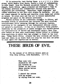 These birds of evil