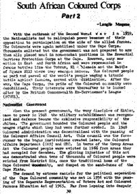 South African Coloured Corps: Part 2