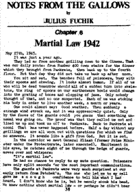 Notes from the gallows