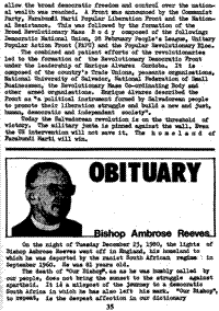 Obituary - Bishop Ambrose Reeves