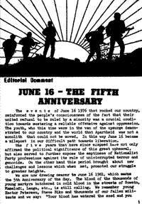 Editorial comment: June 16 - the fifth anniversary