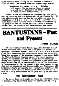 Bantustans - past and present