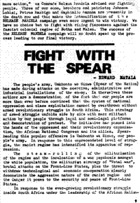 Fight with the spear