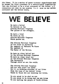 We believe