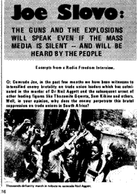 The guns and the explosions will speak even if the mass media is silent - and will be heard by the people