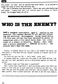 Who is the enemy?