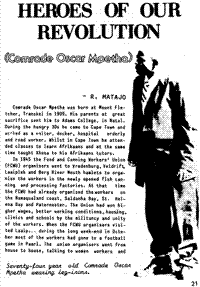 Heroes of our revolution - Comrade Oscar Mpetha