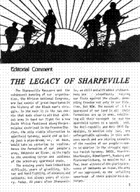 Editorial comment: The legacy of Sharpeville