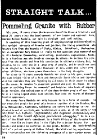 Straight talk ... Pommeling granite with rubber