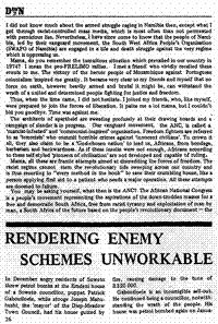 Rendering enemy schemes unworkable