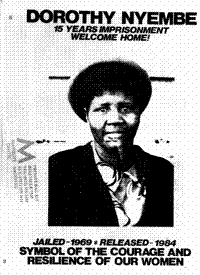 Dorothy Nyembe - 15 years imprisonment, welcome home! 