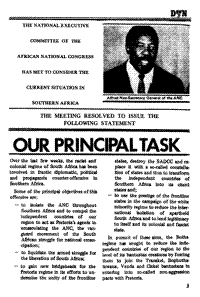 Our principal task