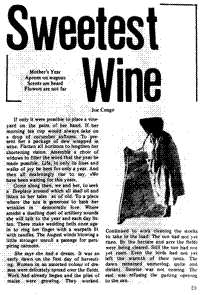 Sweetest wine