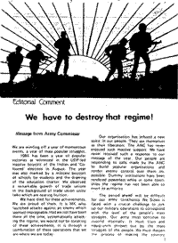 Editorial comment: We have to destroy that regime!