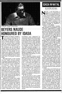 IDASA in Natal