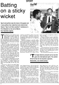 Batting on a sticky wicket
