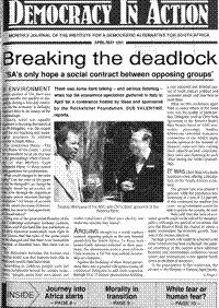 Breaking the deadlock