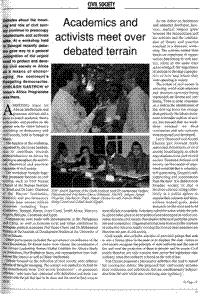 Academics and activists meet over debated terrain